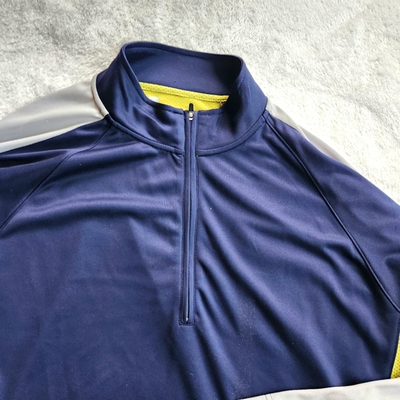 Gap Long Sleeved Pullover in Navy, Grey and Lime - Picture 4 of 4